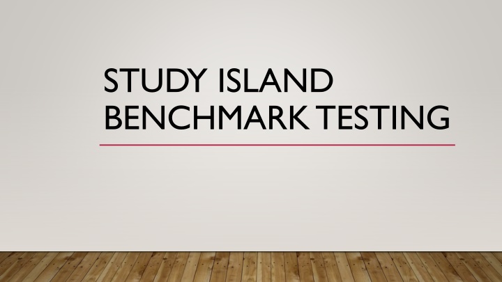 study island benchmark testing