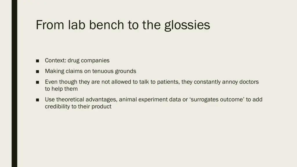 from lab bench to the glossies 2