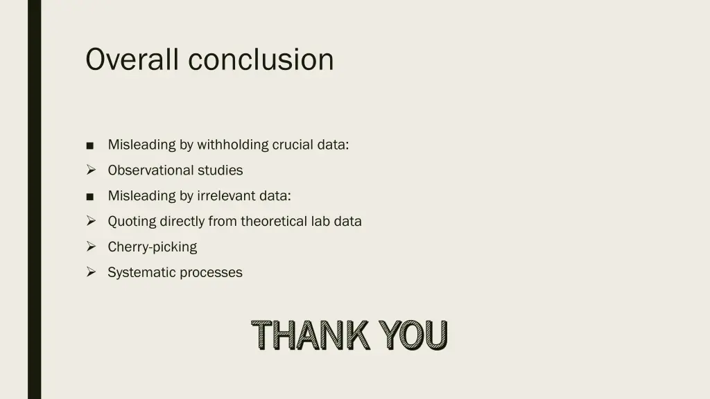 overall conclusion