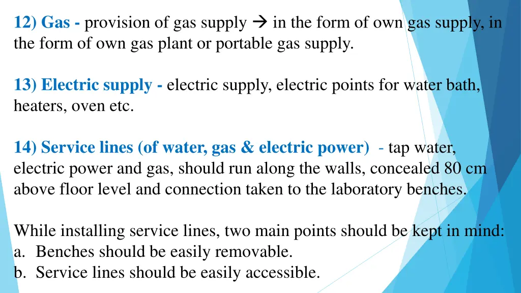 12 gas provision of gas supply in the form