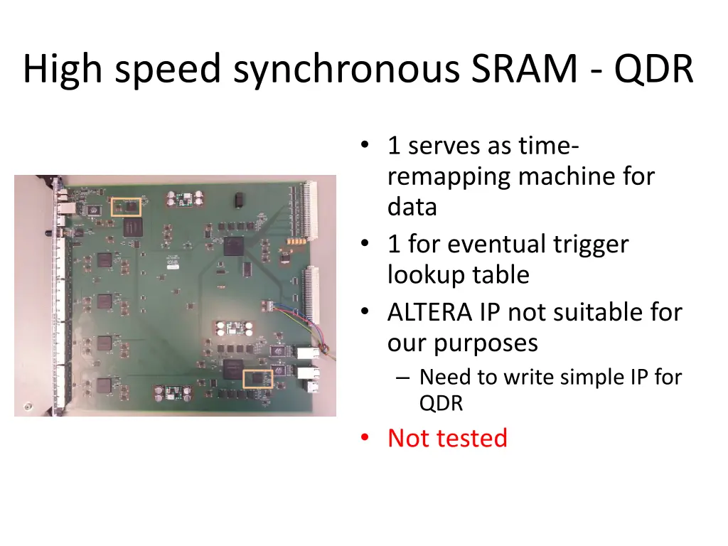 high speed synchronous sram qdr