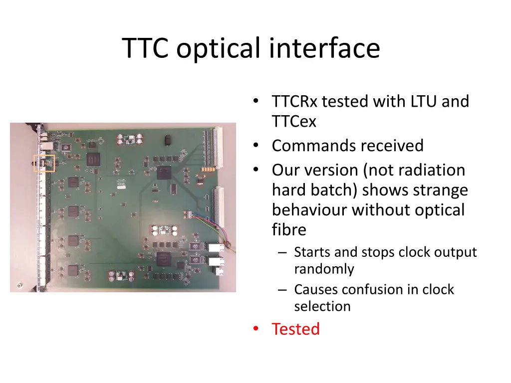 ttc optical interface