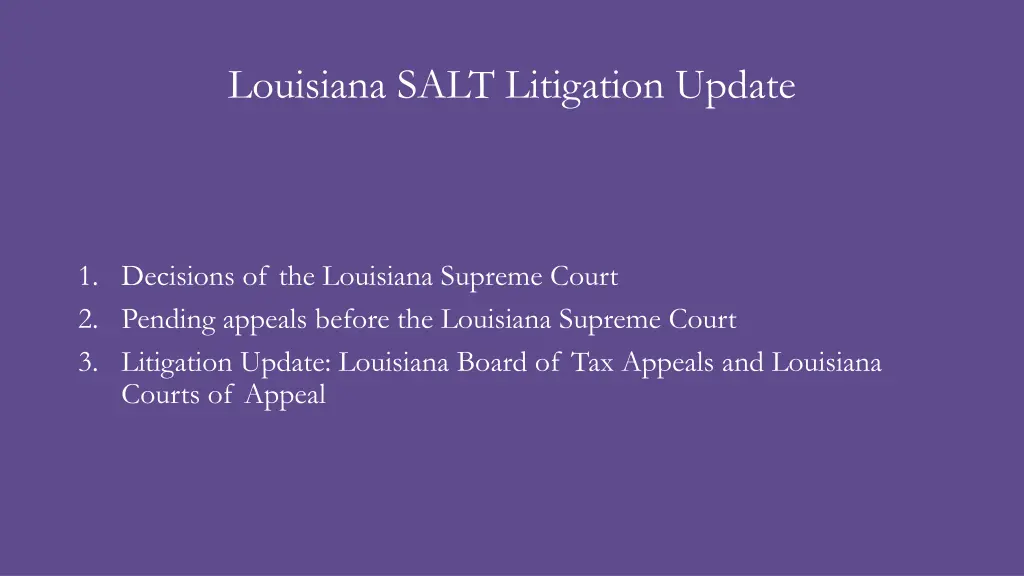 louisiana salt litigation update