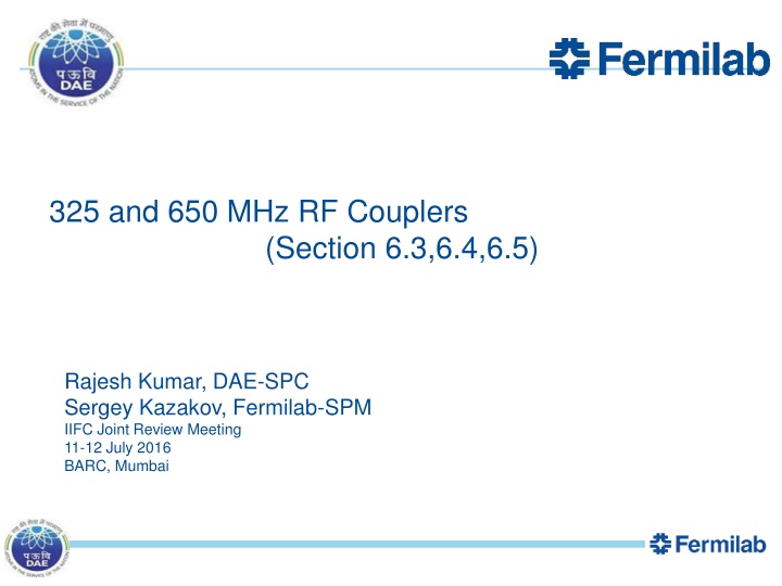 325 and 650 mhz rf couplers section 6 3 6 4 6 5