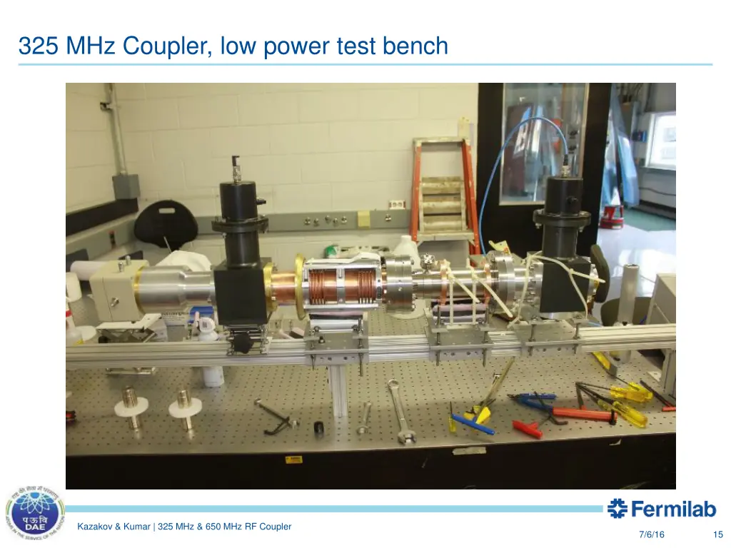 325 mhz coupler low power test bench