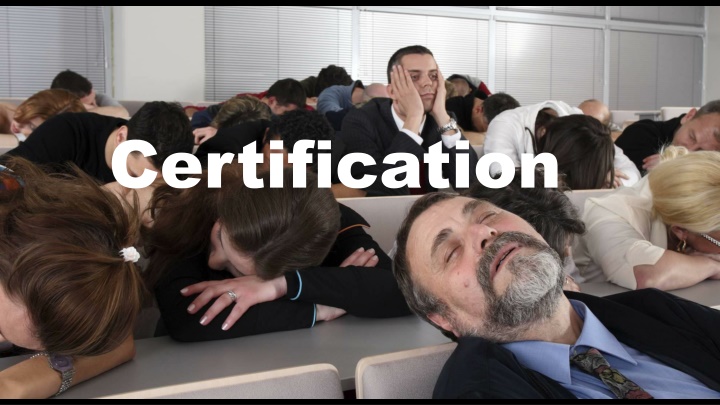 certification