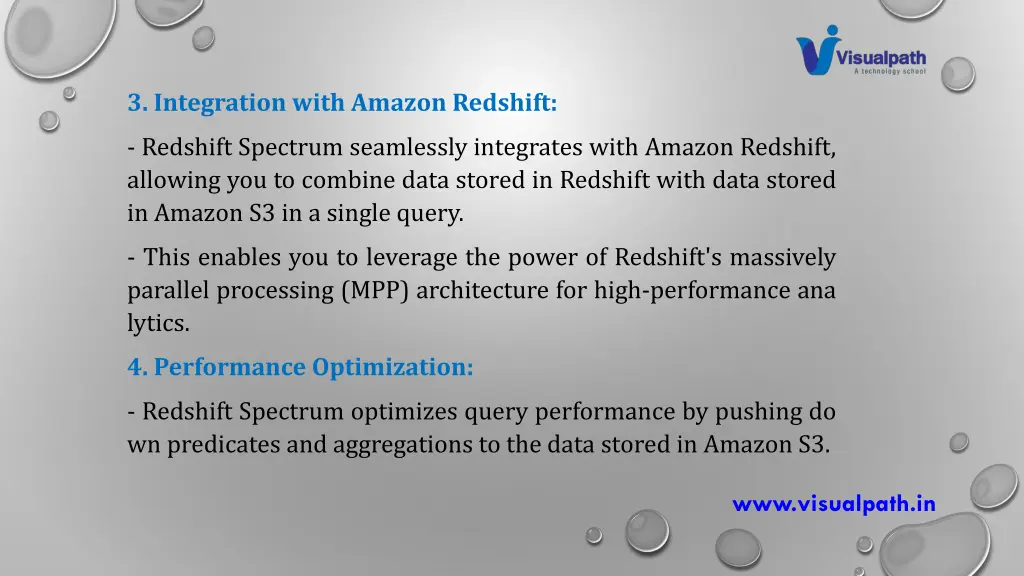 3 integration with amazon redshift