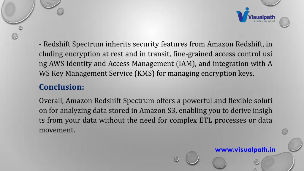 redshift spectrum inherits security features from