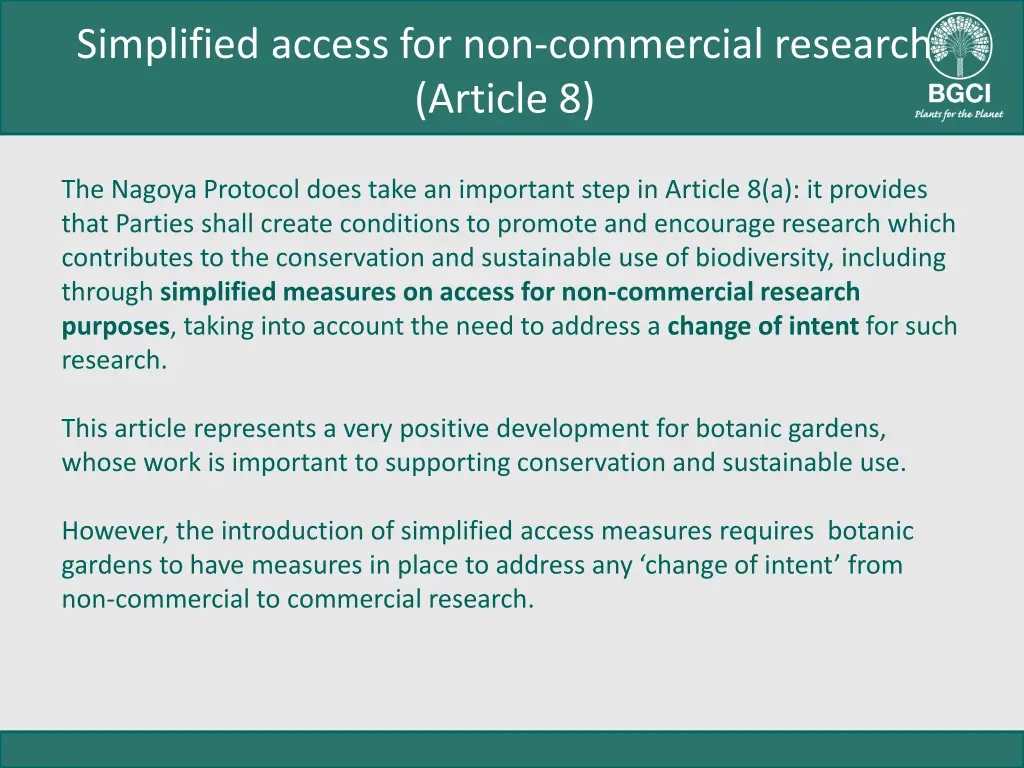 simplified access for non commercial research