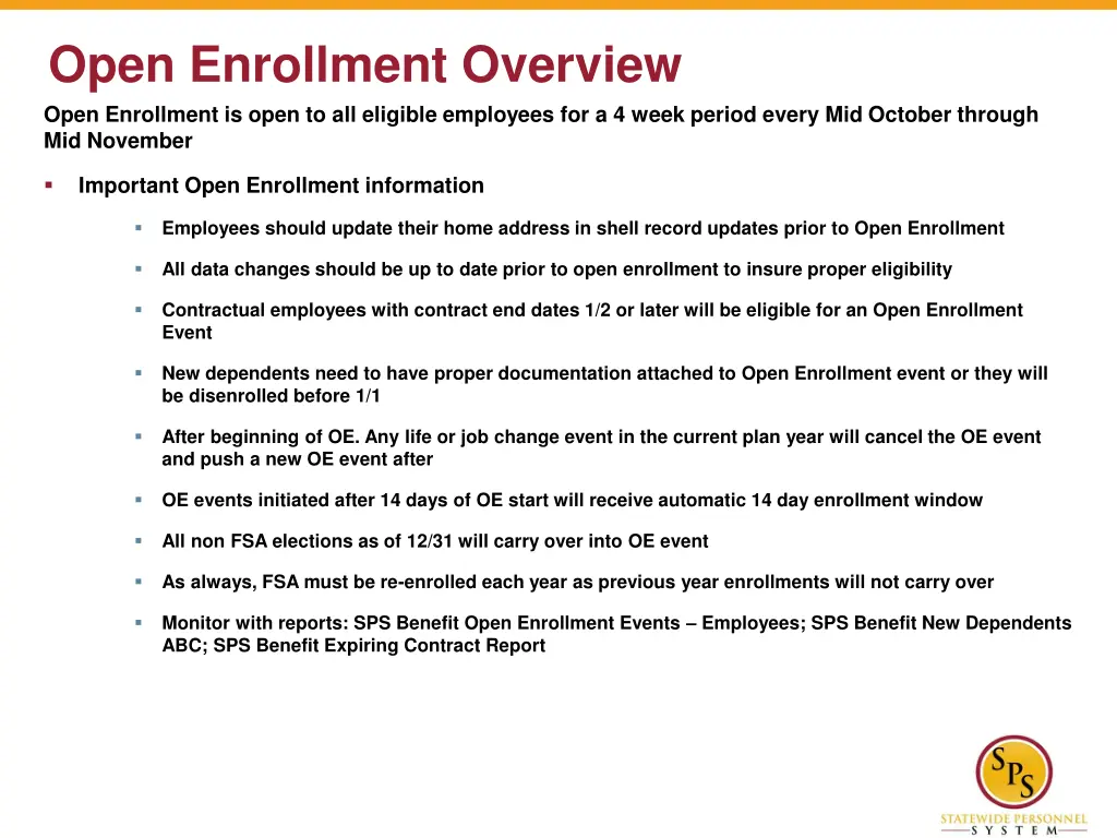 open enrollment overview open enrollment is open