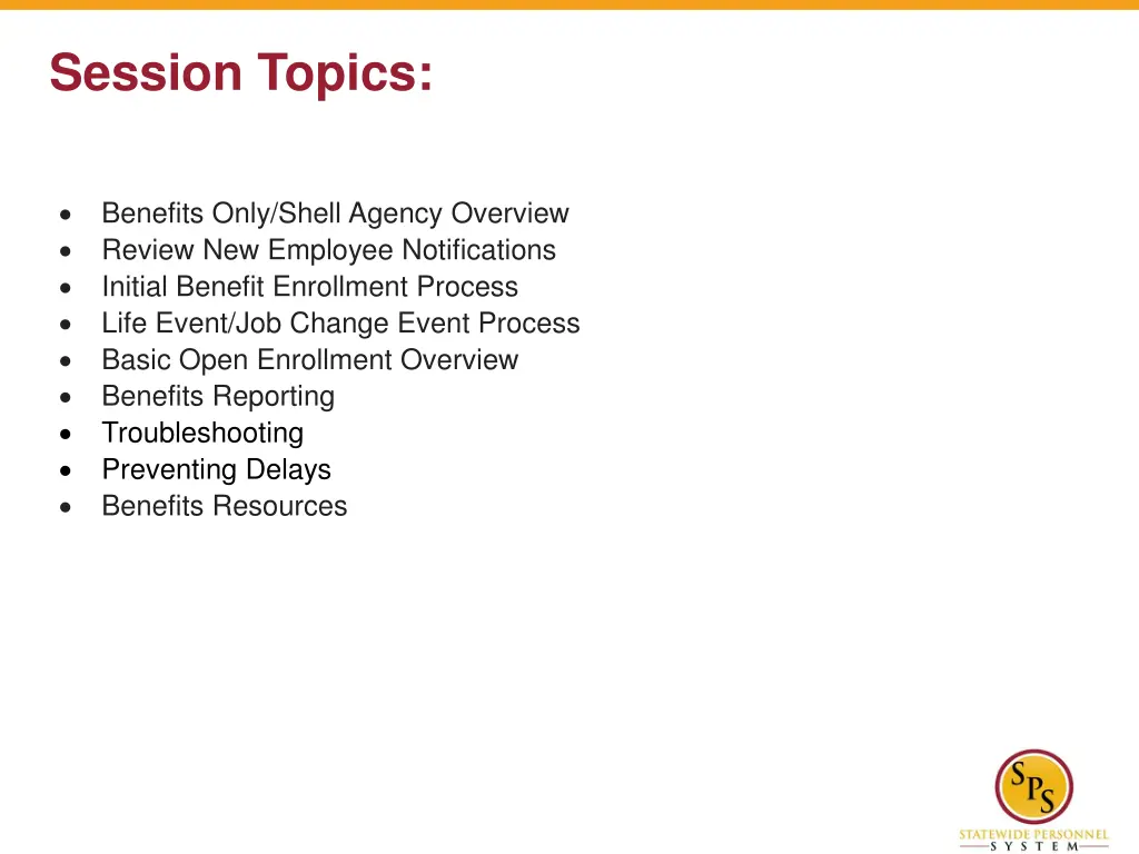 session topics