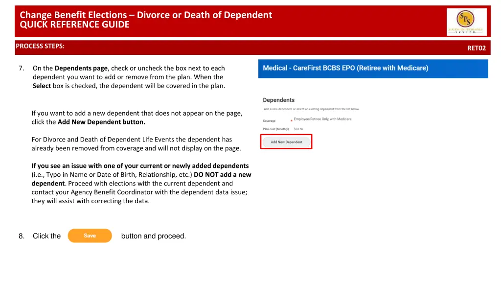 change benefit elections divorce or death 3