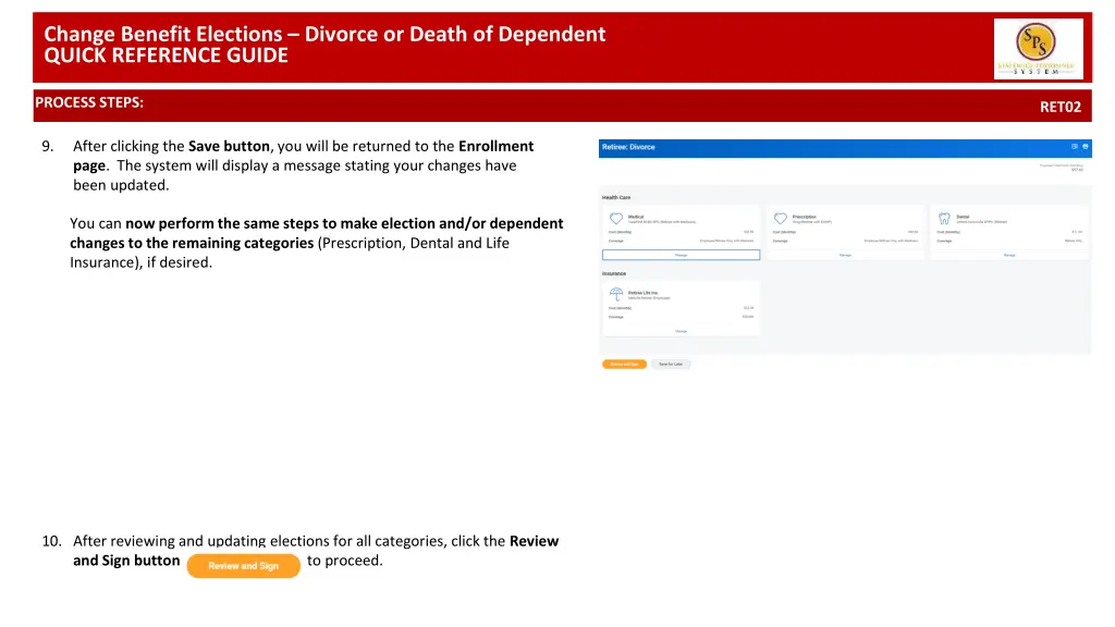 change benefit elections divorce or death 4