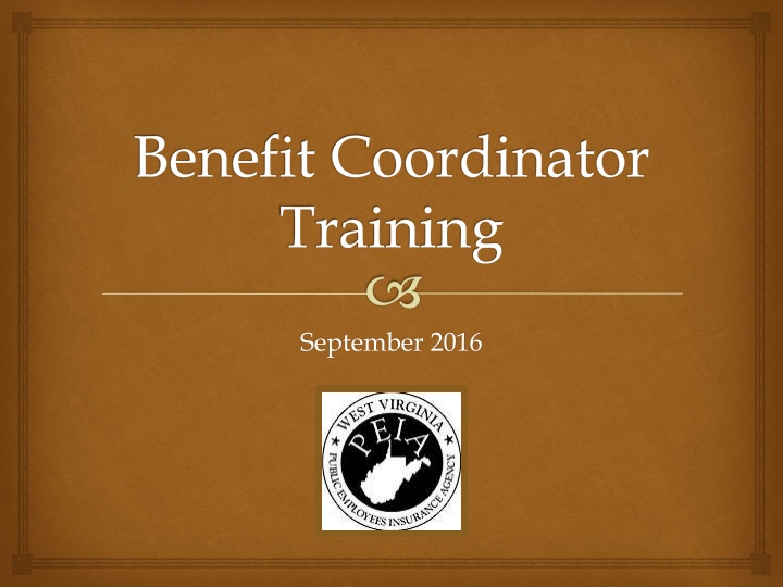 benefit coordinator training