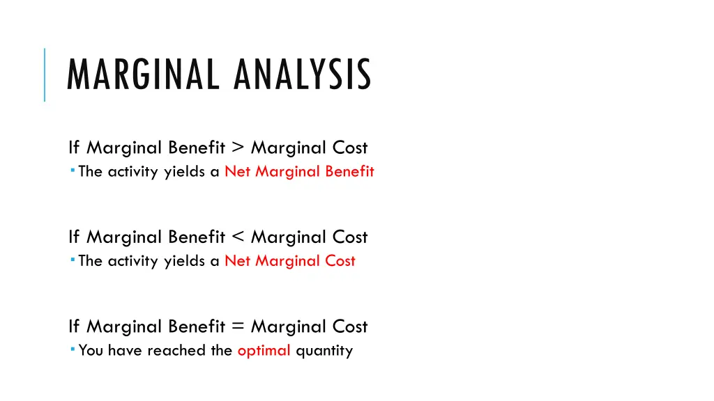 marginal analysis 1