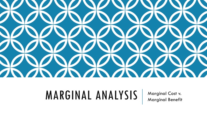 marginal analysis