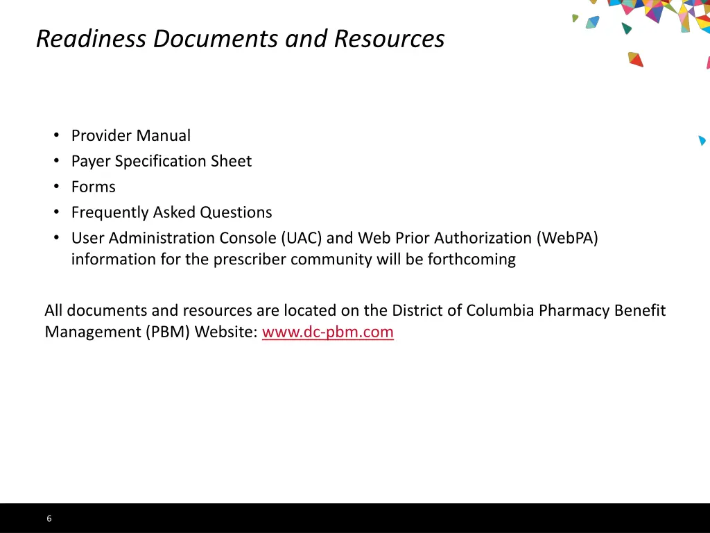 readiness documents and resources