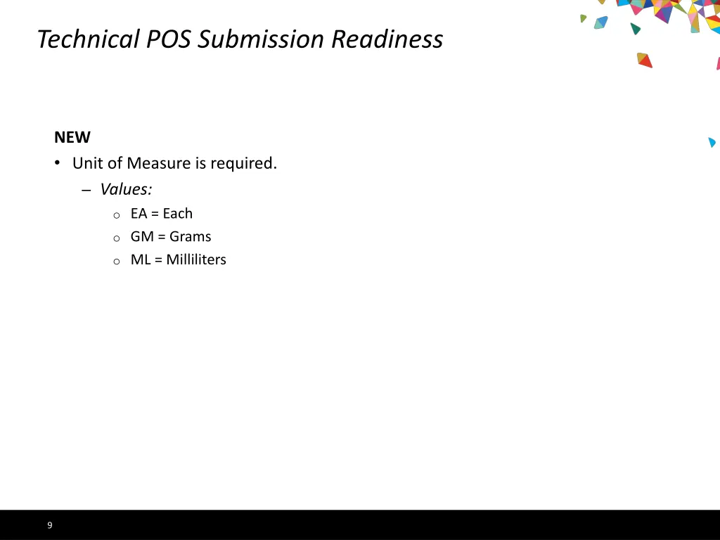 technical pos submission readiness 1