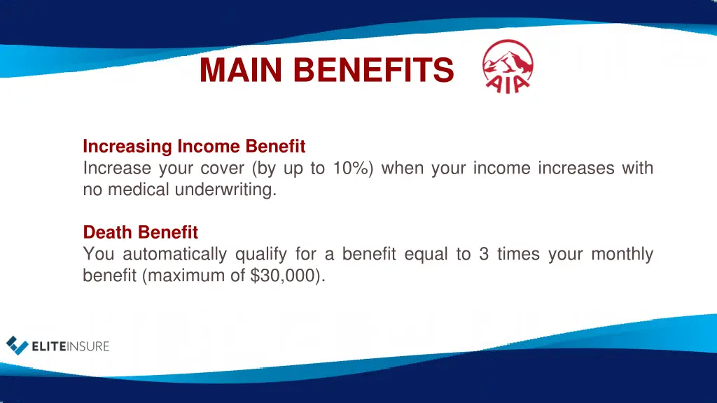 main benefits