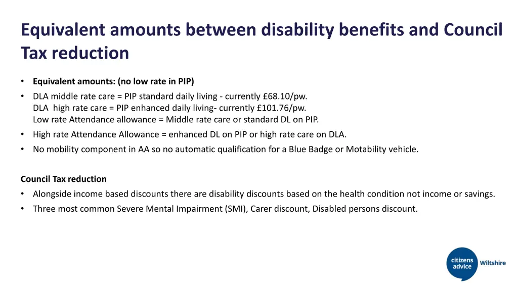 equivalent amounts between disability benefits