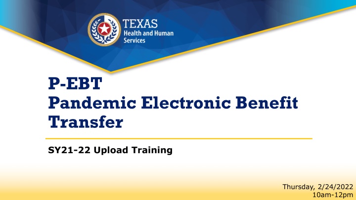 p ebt pandemic electronic benefit transfer