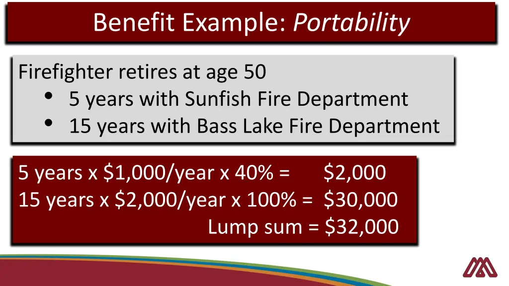 benefit example portability 1