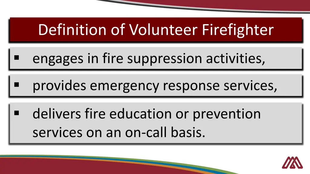 definition of volunteer firefighter 1