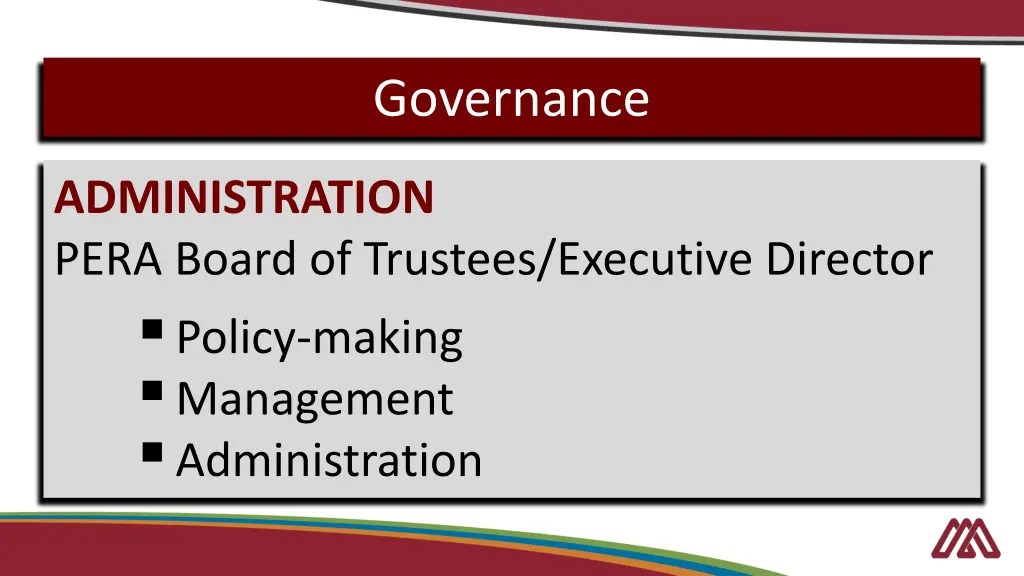 governance