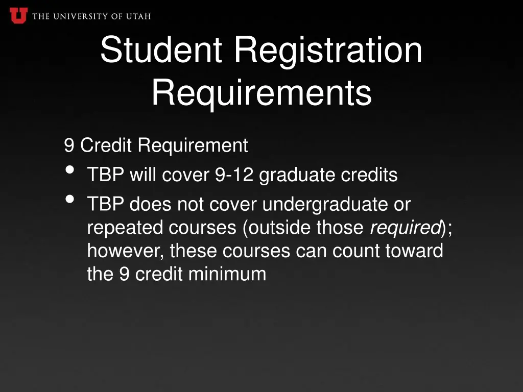 student registration requirements 1