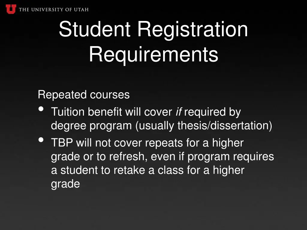 student registration requirements 2