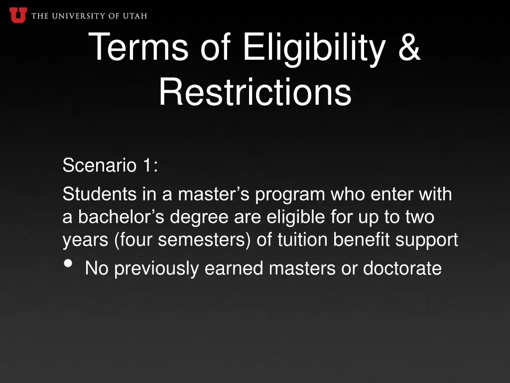 terms of eligibility restrictions 2