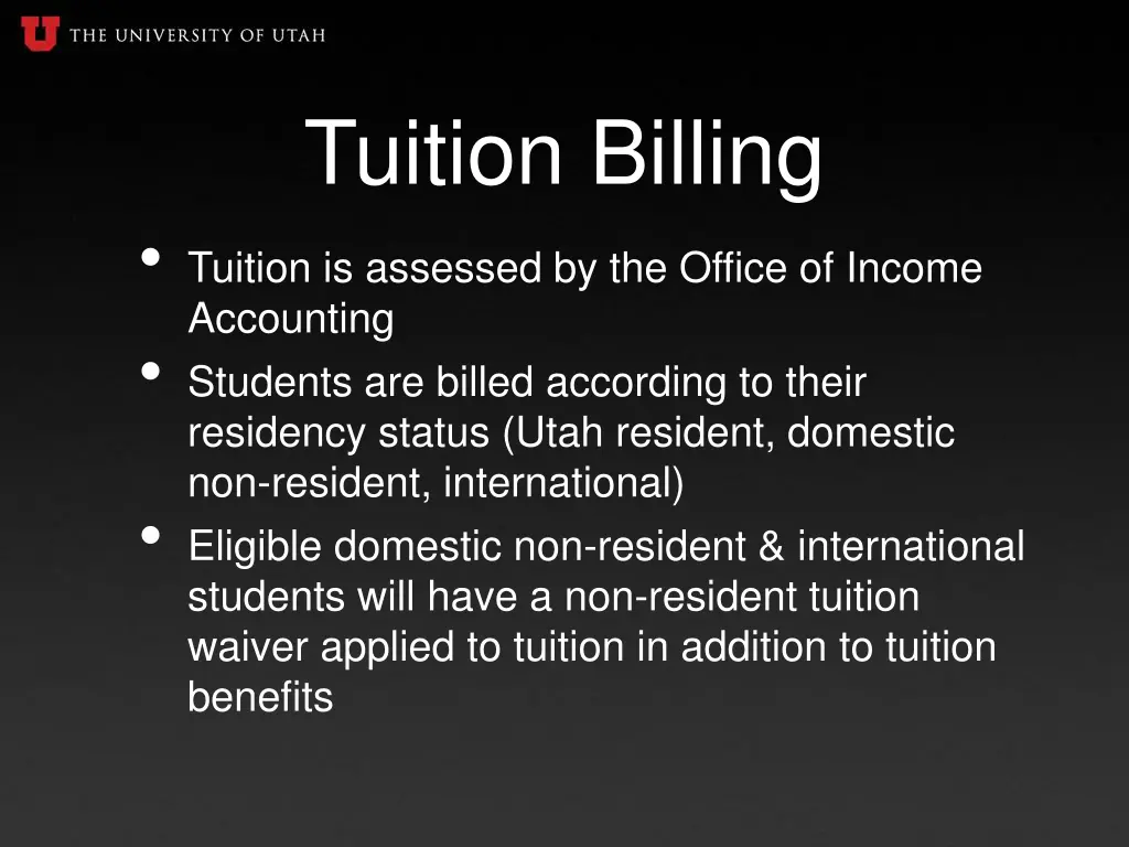 tuition billing tuition is assessed by the office