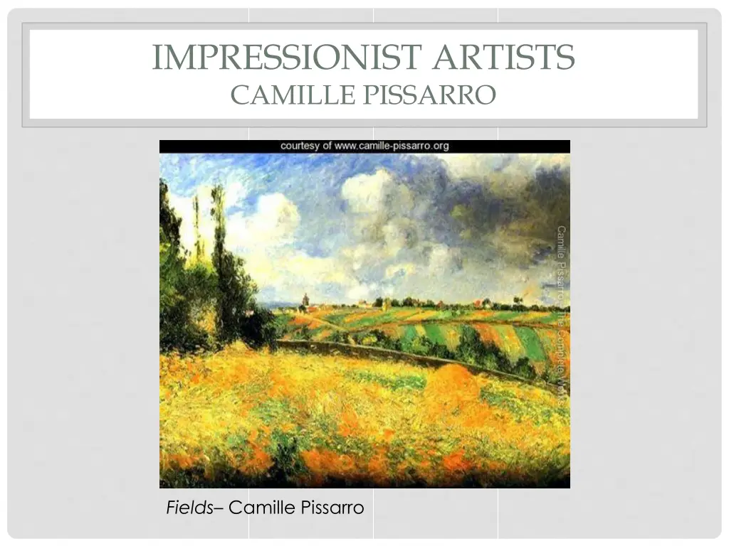 impressionist artists camille pissarro 1