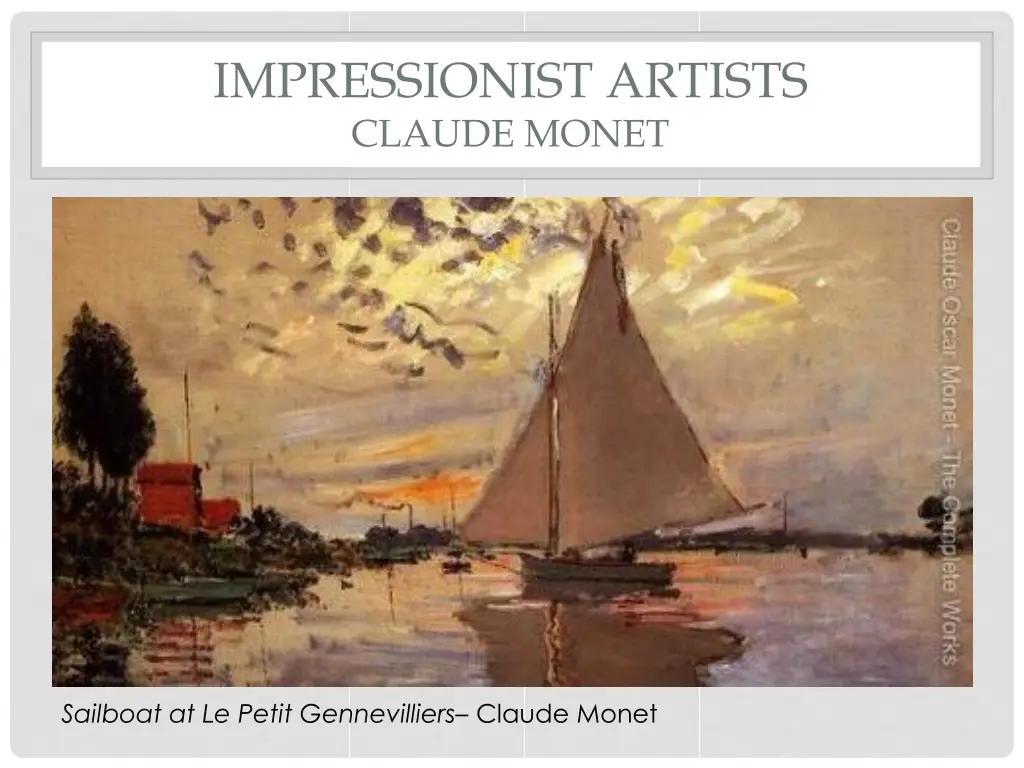 impressionist artists claude monet 1