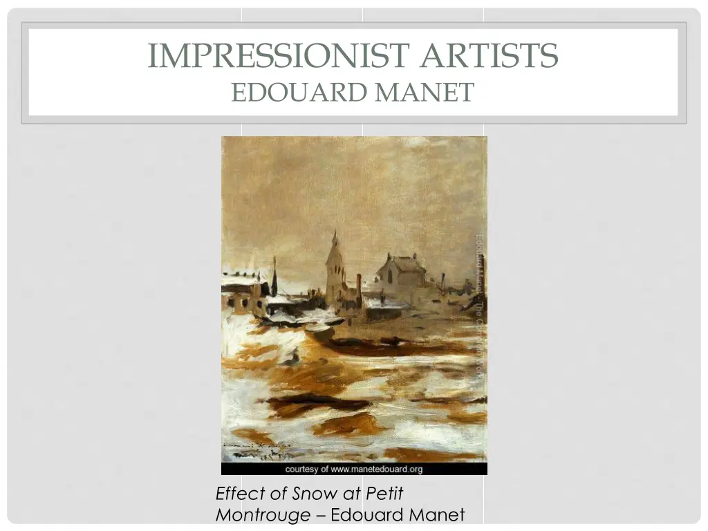 impressionist artists edouard manet 1