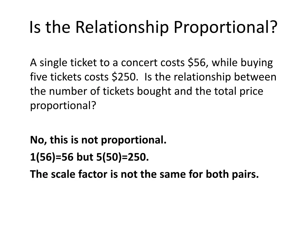 is the relationship proportional 3