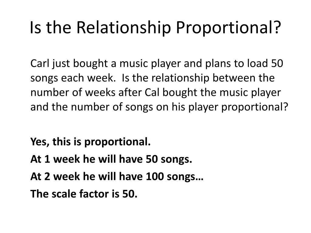 is the relationship proportional 9