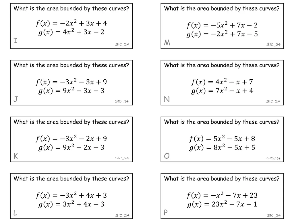 what is the area bounded by these curves 1