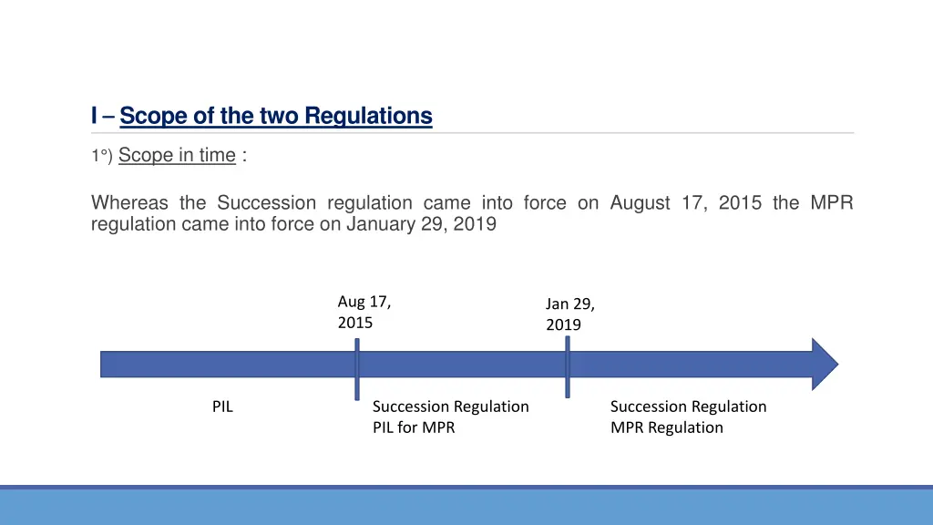 i scope of the two regulations