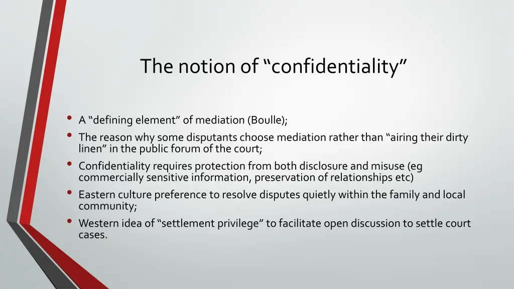 the notion of confidentiality