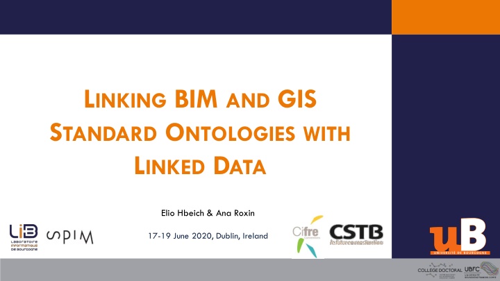 l inking bim and gis s tandard o ntologies with