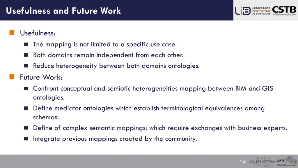 usefulness and future work