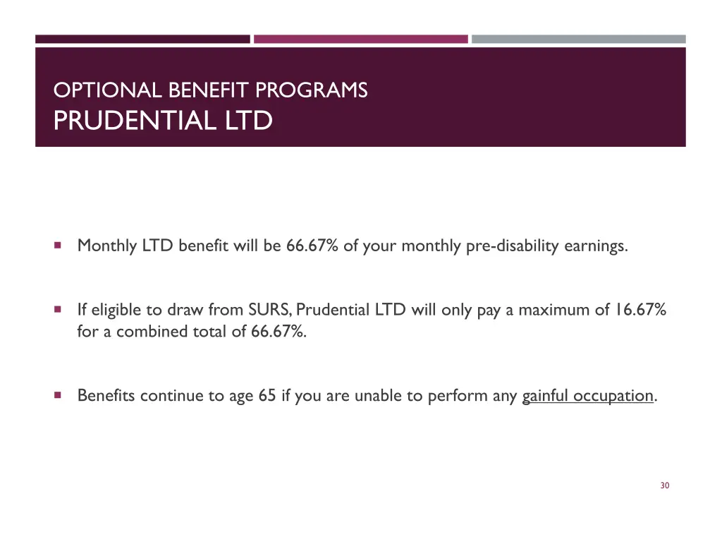 optional benefit programs prudential ltd 2