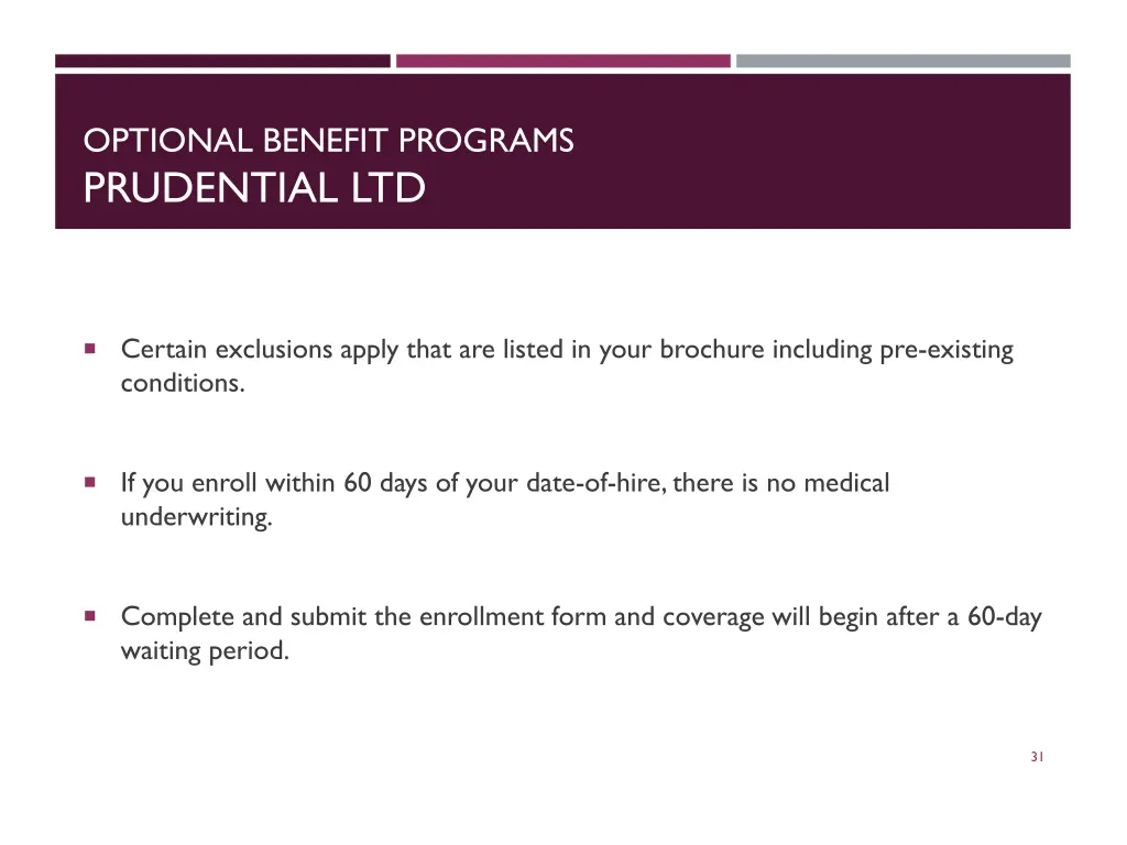 optional benefit programs prudential ltd 3