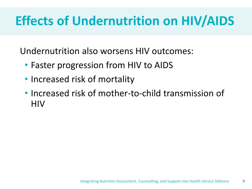 effects of undernutrition on hiv aids 1