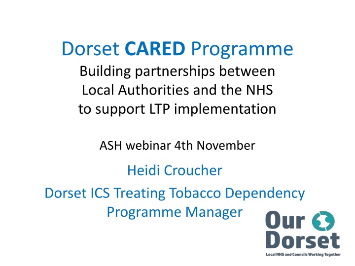 dorset cared programme building partnerships