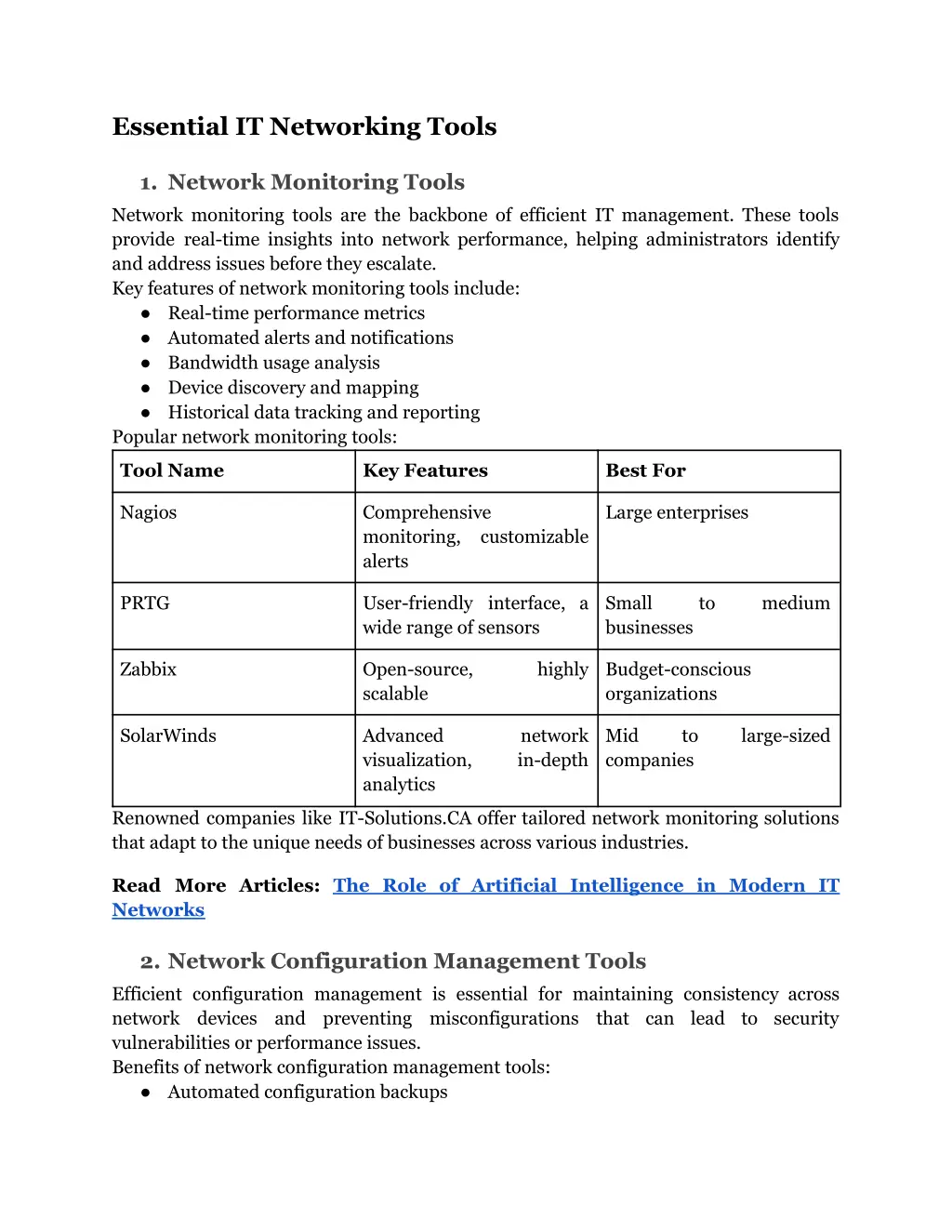 essential it networking tools