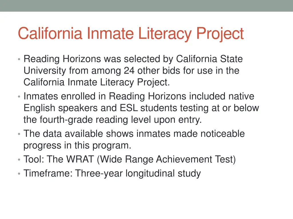 california inmate literacy project