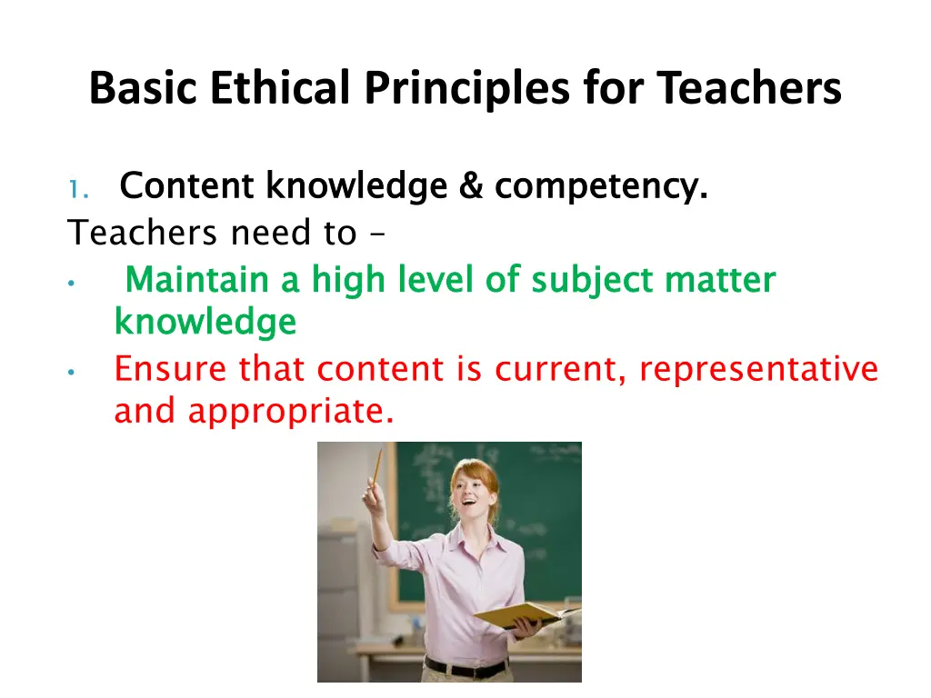 basic ethical principles for teachers