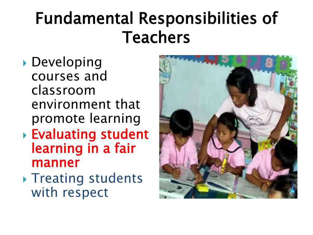 fundamental responsibilities of teachers